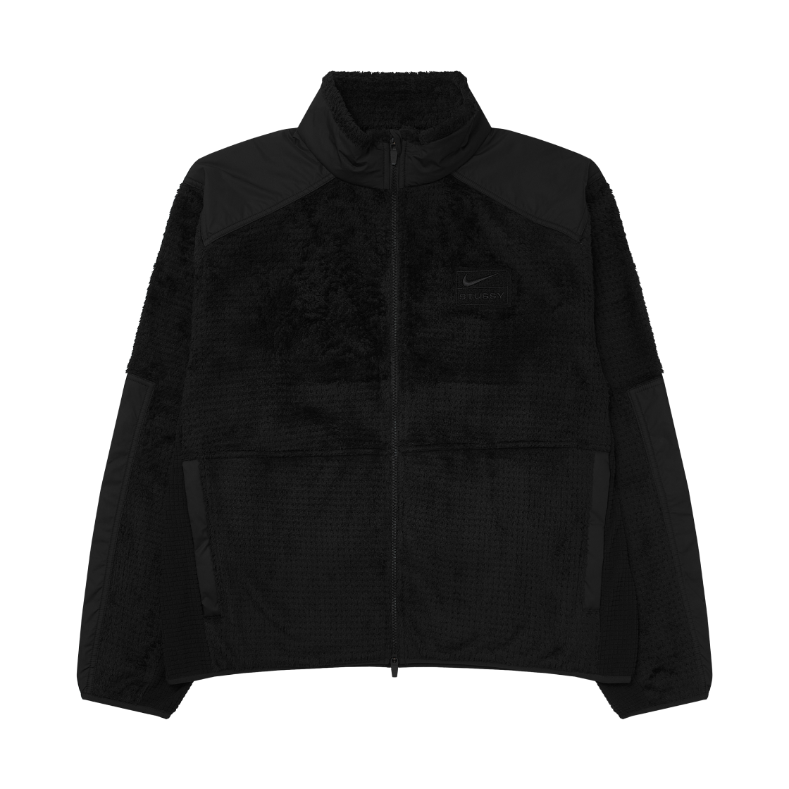 나이키 x 스투시 풀 집 플리스 블랙 (HQ8524-010)