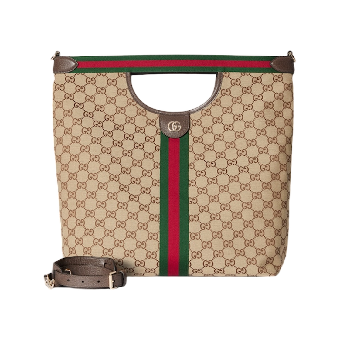 구찌 질리오 라지 토트백 베이지 브라운(Gucci Giglio Large Tote Bag Beige Brown) - 1