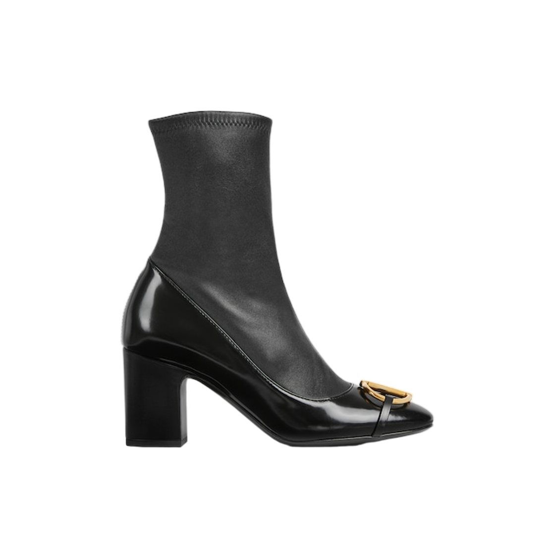 (W) 구찌 앵클 부츠 하프 홀스빗 블랙((W) Gucci Ankle Boots with Half Horsebit Black) - 1