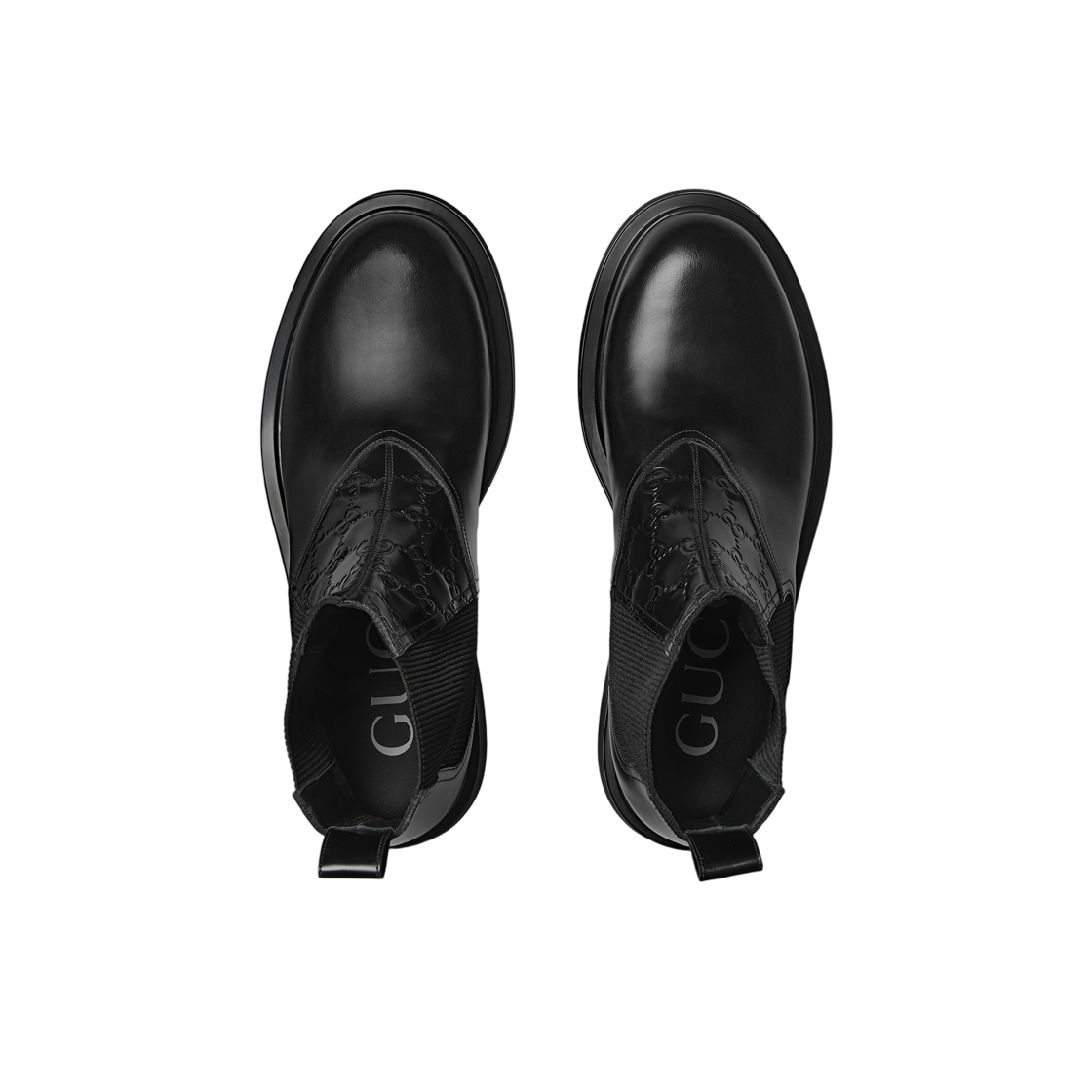 구찌 앵클 부츠 GG 디테일 블랙(Gucci Ankle Boots with GG Detail Black) - 2