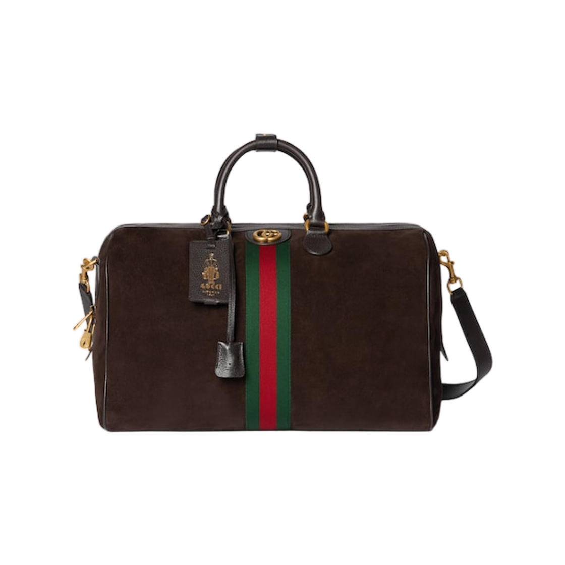 834460-AAE1D-2041 Gucci Savoy Medium Duffle Bag Dark Brown