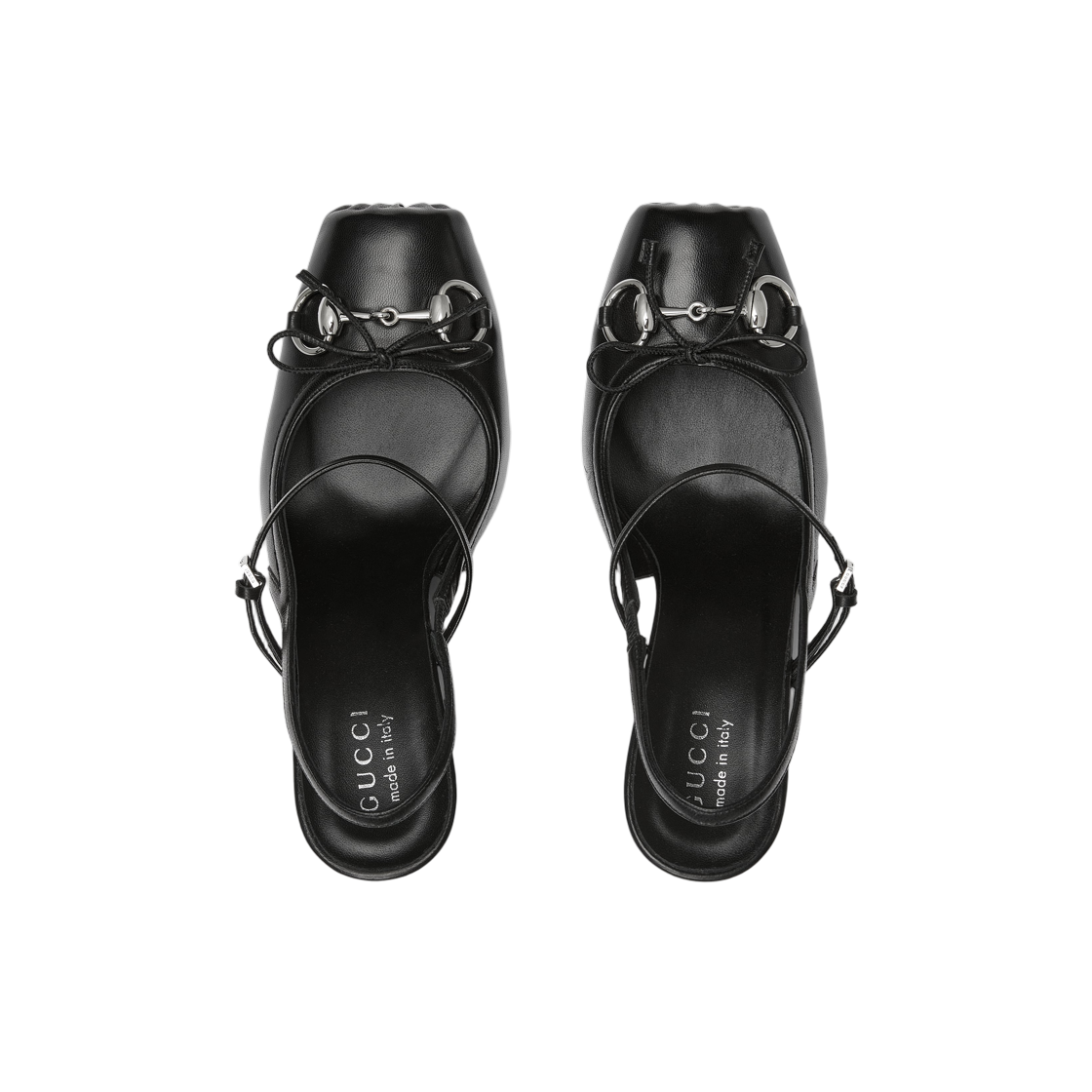 (W) 구찌 홀스빗 슬링백 펌프 블랙((W) Gucci Horsebit Slingback Pump Black) - 2
