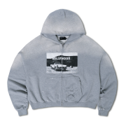 NOD Old Hollywood Zip-up Hoodie Grey