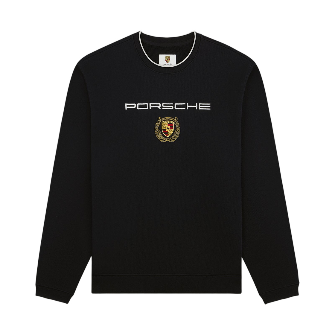 - Aime Leon Dore x Porsche Embroidered Crewneck Sweatshirt Jet Black