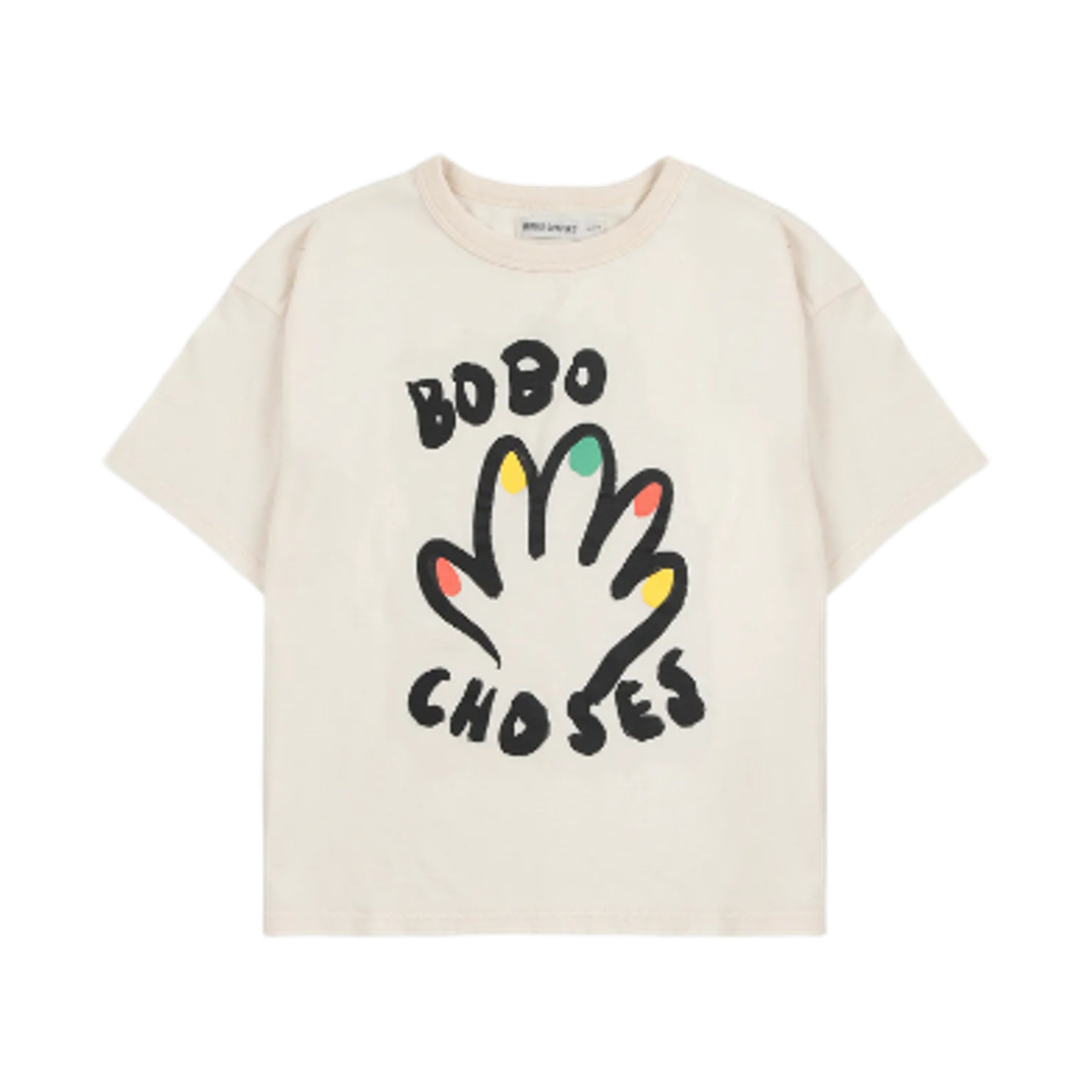 225AC004 (Kids) Bobo Choses High Five T‑Shirt Off White