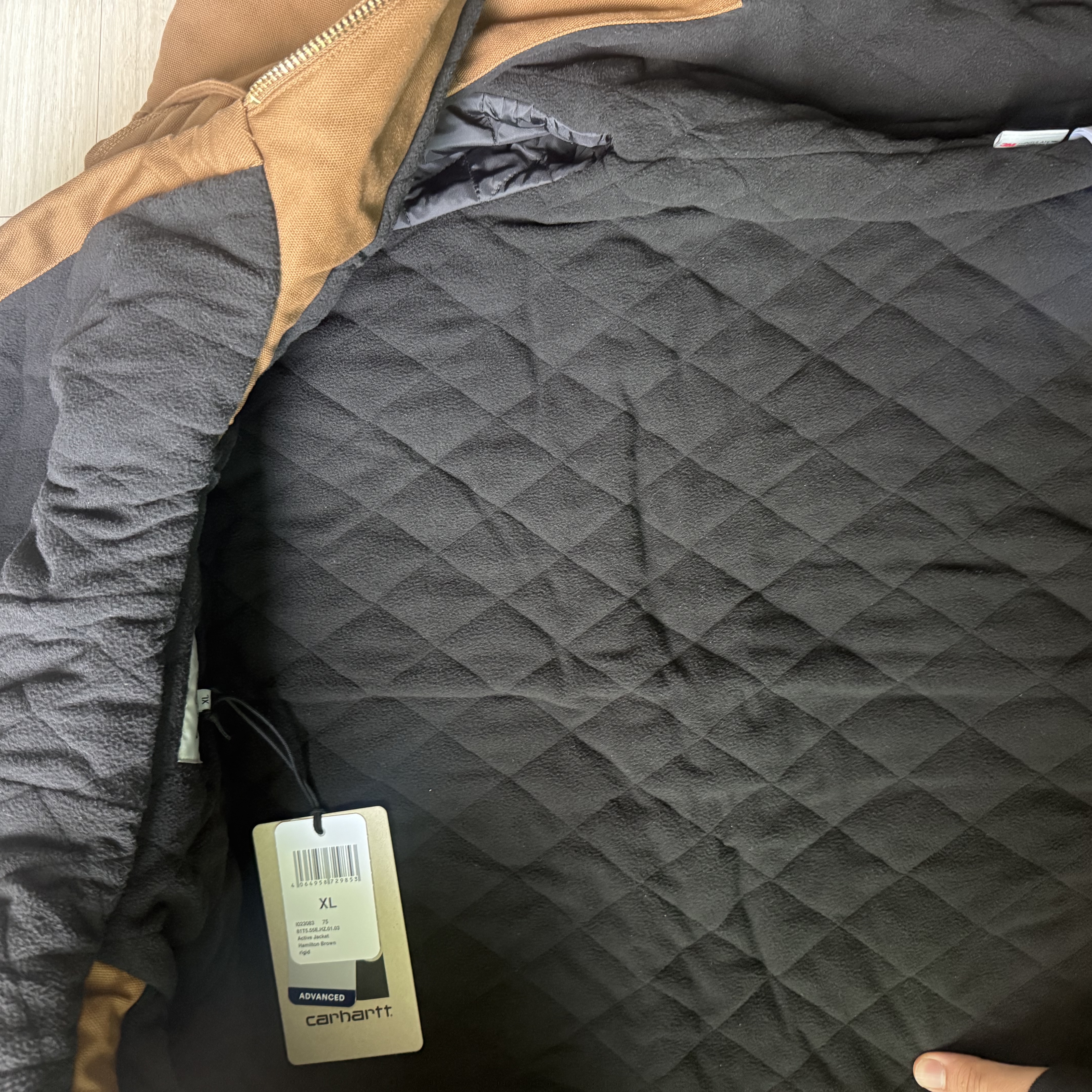 Carhartt WIP Active Jacket Hamilton Brown Rigid - Winter 착용 스타일 - 2