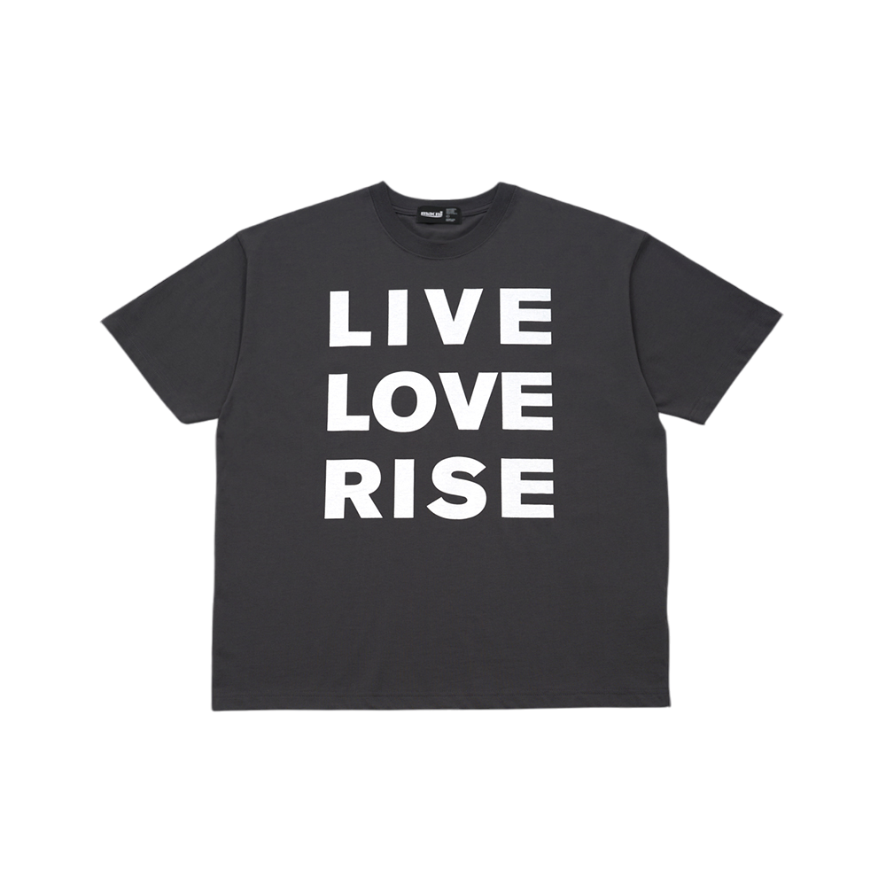 C255URTS01CR0FR MACNI Llr Slogan T-Shirt Charcoal