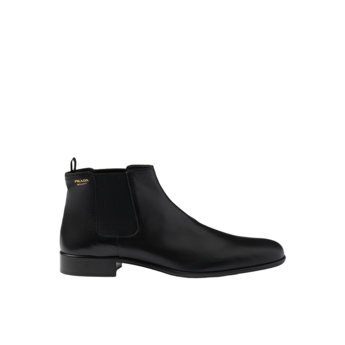 1T301O-582-F0002 (W) Prada Leather Booties Black