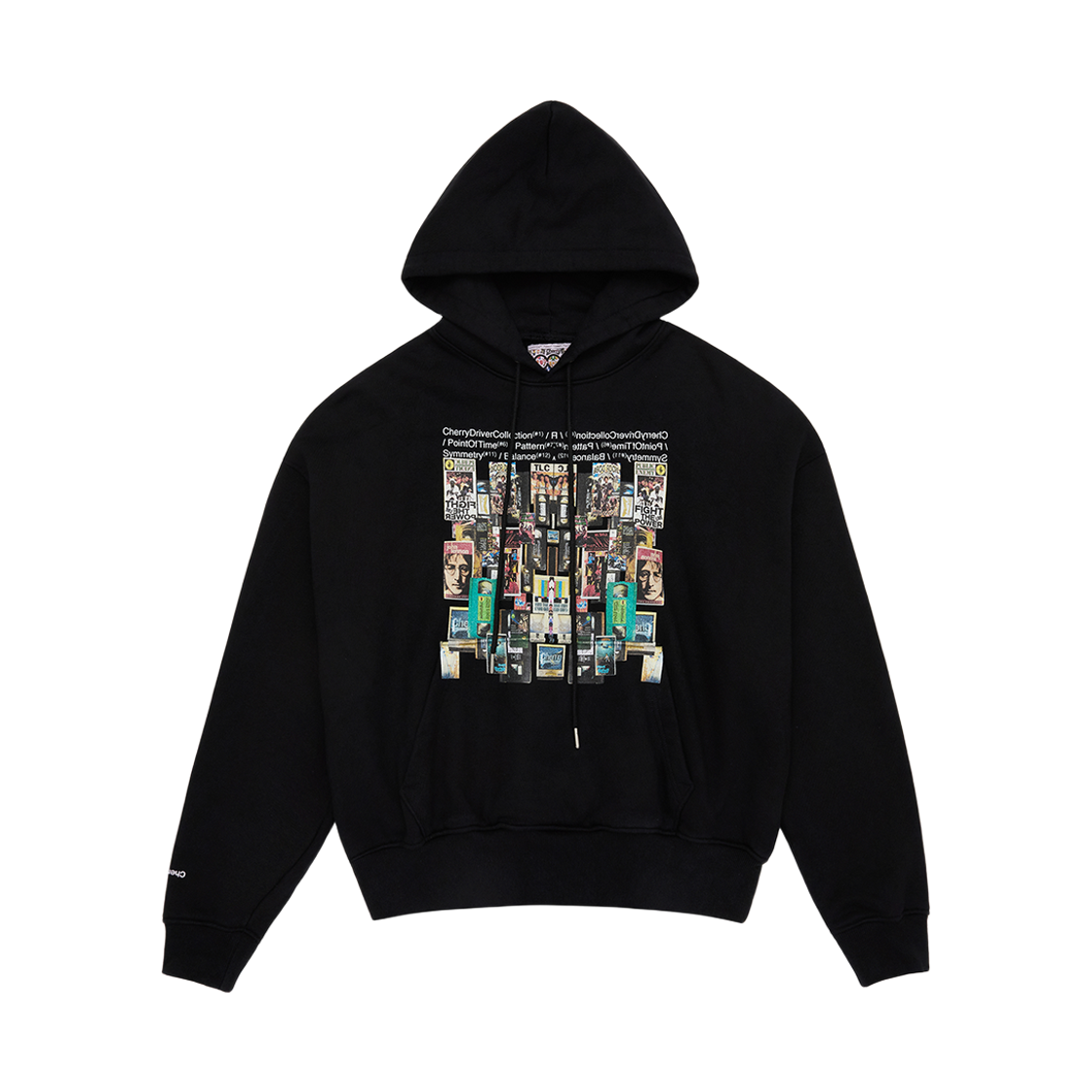 체리 드라이버 X 포인트오브타임 ‘비디오 테이프’ 후드 (블랙)(Cherry Driver X POT "VHS Tape" Hoodie (Black))