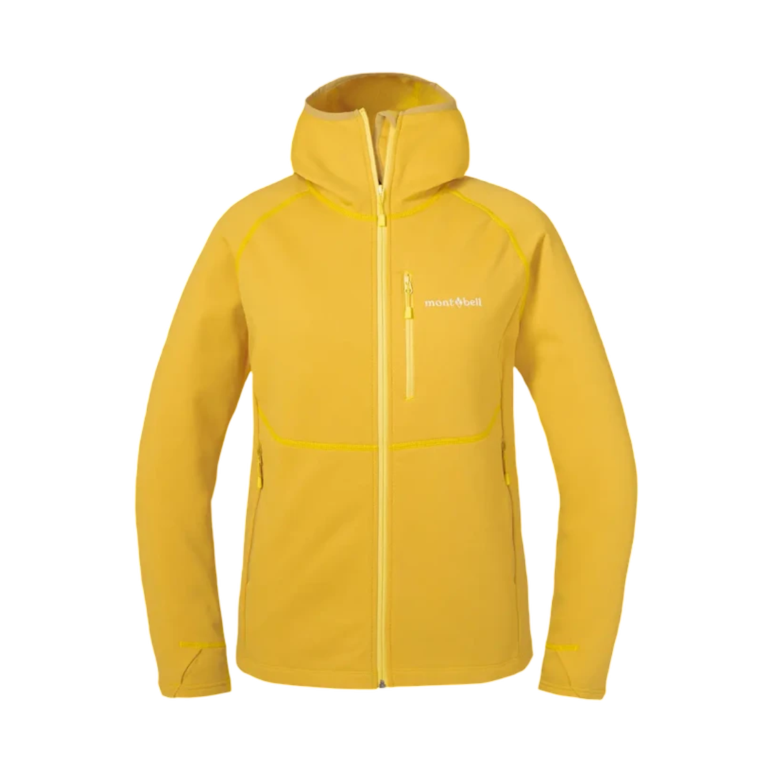 1106734 (W) Montbell Trail Action Hooded Jacket Yellow
