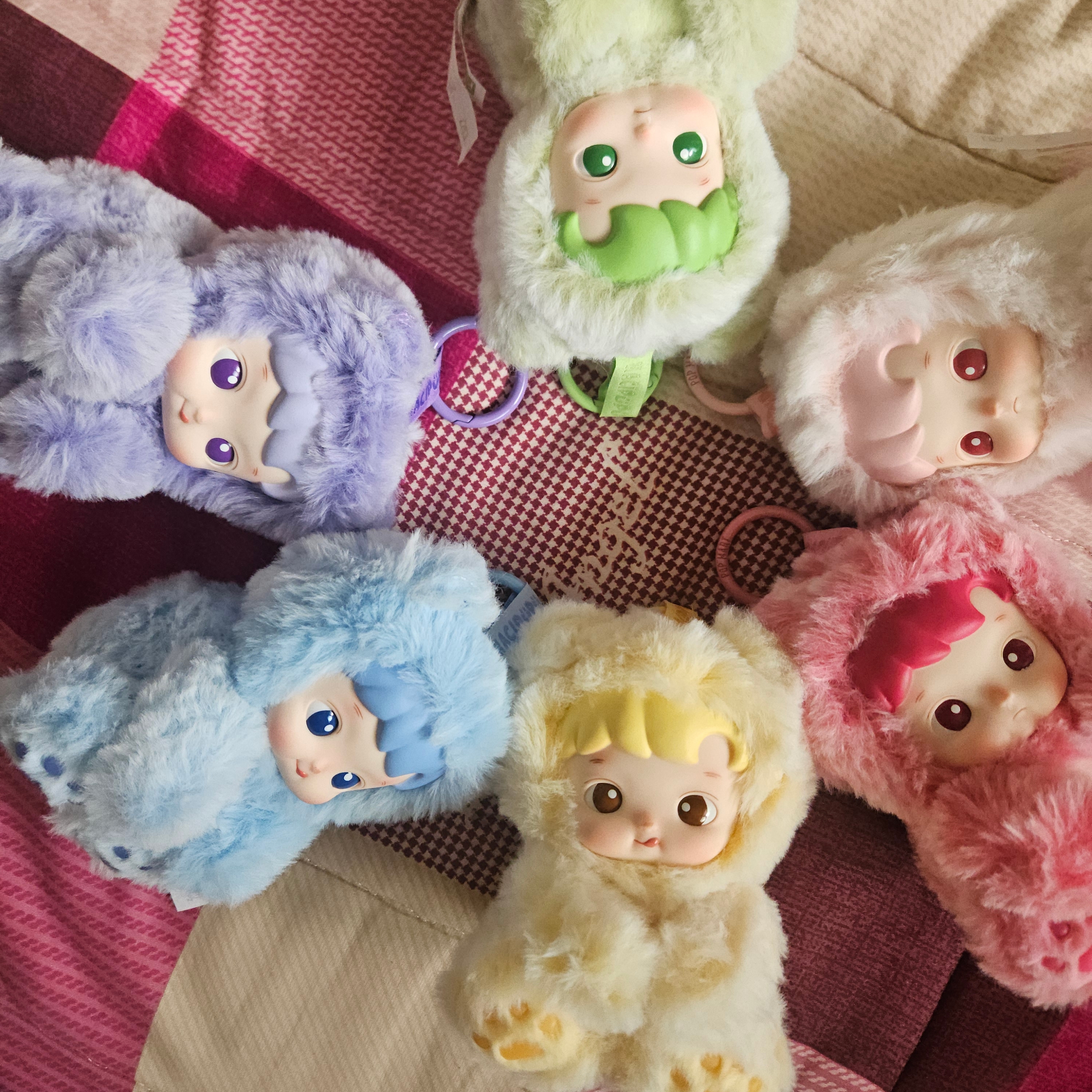 Pop Mart Hacipupu Gummy Bear Series Vinyl Plush Pendant (6 Blind Boxes) 착용 스타일 - 2