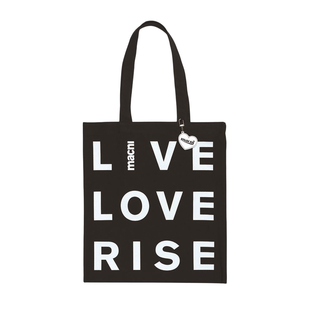 C255UBEB01BK0FR MACNI Llr Slogan Eco Bag Black