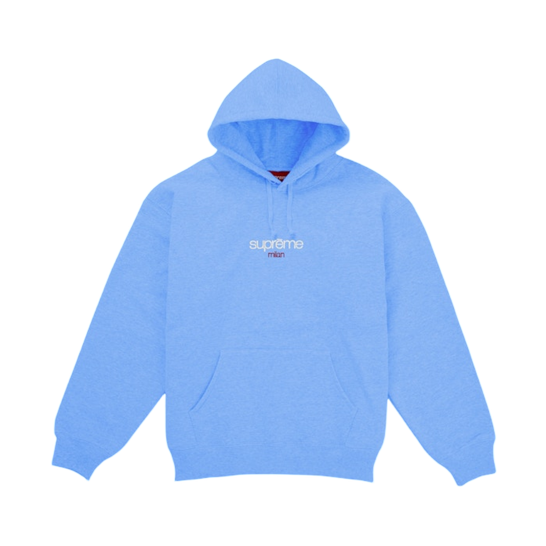 - Supreme Classic Logo Milan Shop Hooded Sweatshirt Light Blue - 25FW