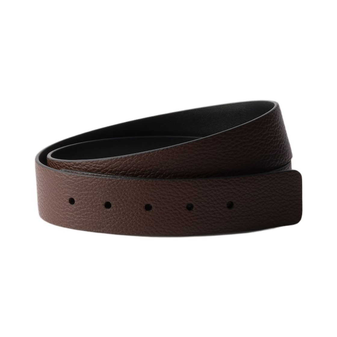 2CA004-2BBE-F0JNE Prada Leather Belt Strap Rust Black