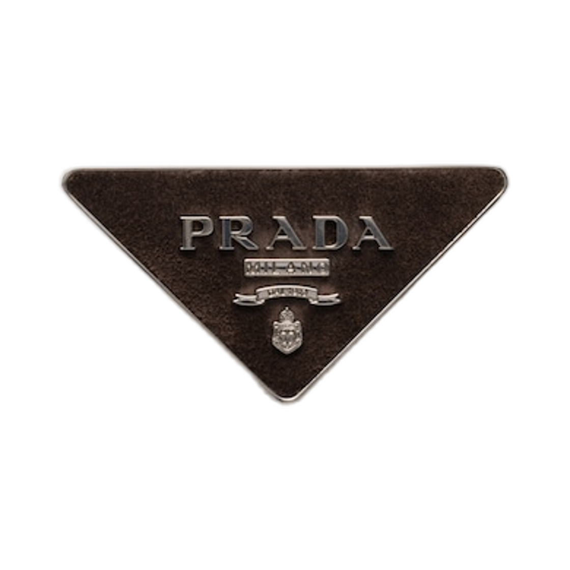 2CF023-054-F0003 Prada Buckle For Suede Belt Strap Dark Brown