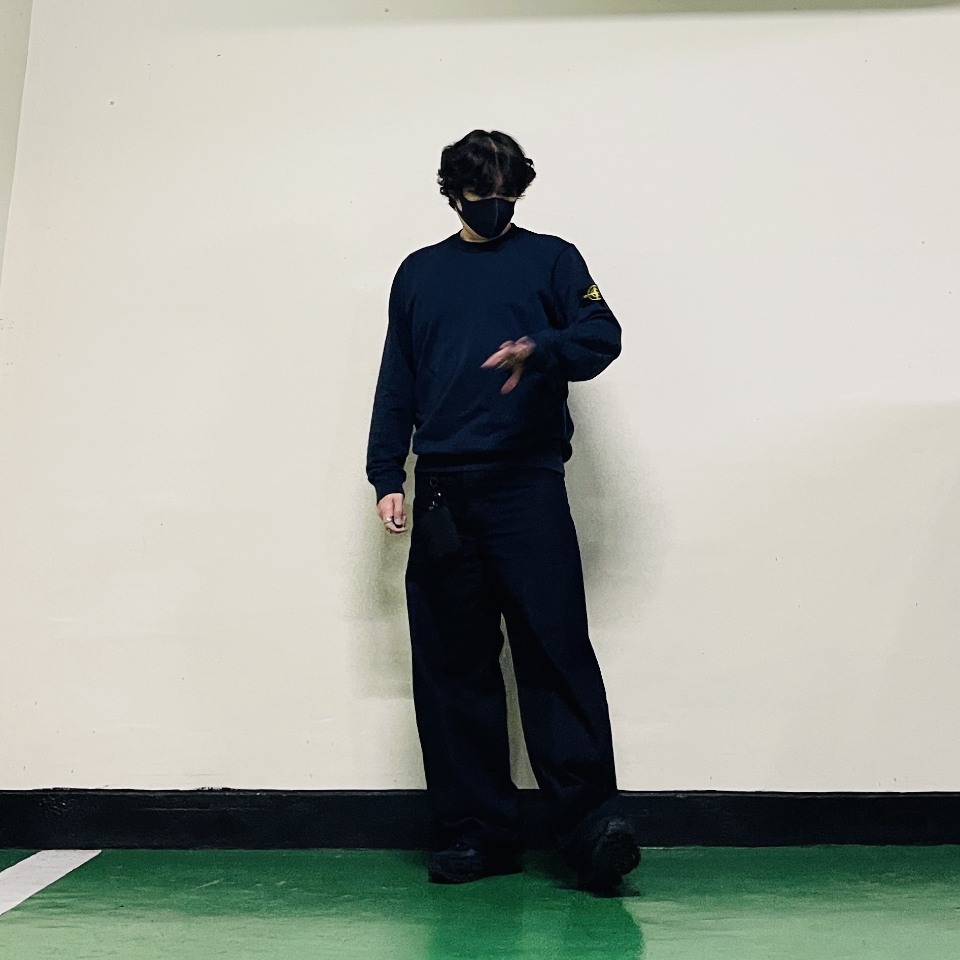 Stone Island 63051 Crewneck Sweatshirt Navy Blue - 22SS, Porter Dill Multi Coin Case Black 착용 스타일 - 1