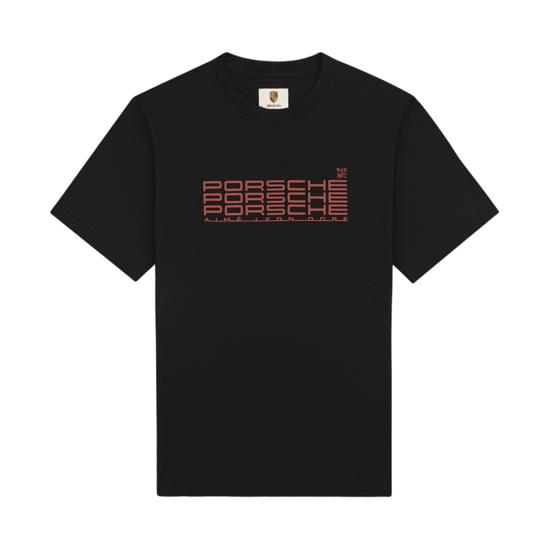 에메 레온 도르 x 포르쉐 레이싱 티셔츠 제트 블랙(Aime Leon Dore x Porsche Racing Tee Jet Black) - 1