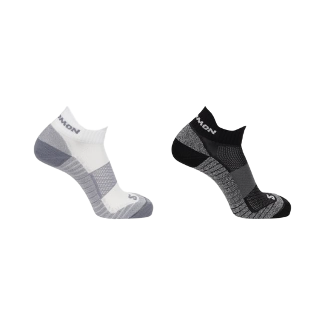 LC2093600 Salomon Aero Ankle Socks Black White (2 Pack)