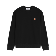 Maison Kitsune Fox Head Regular Sweatshirt Black