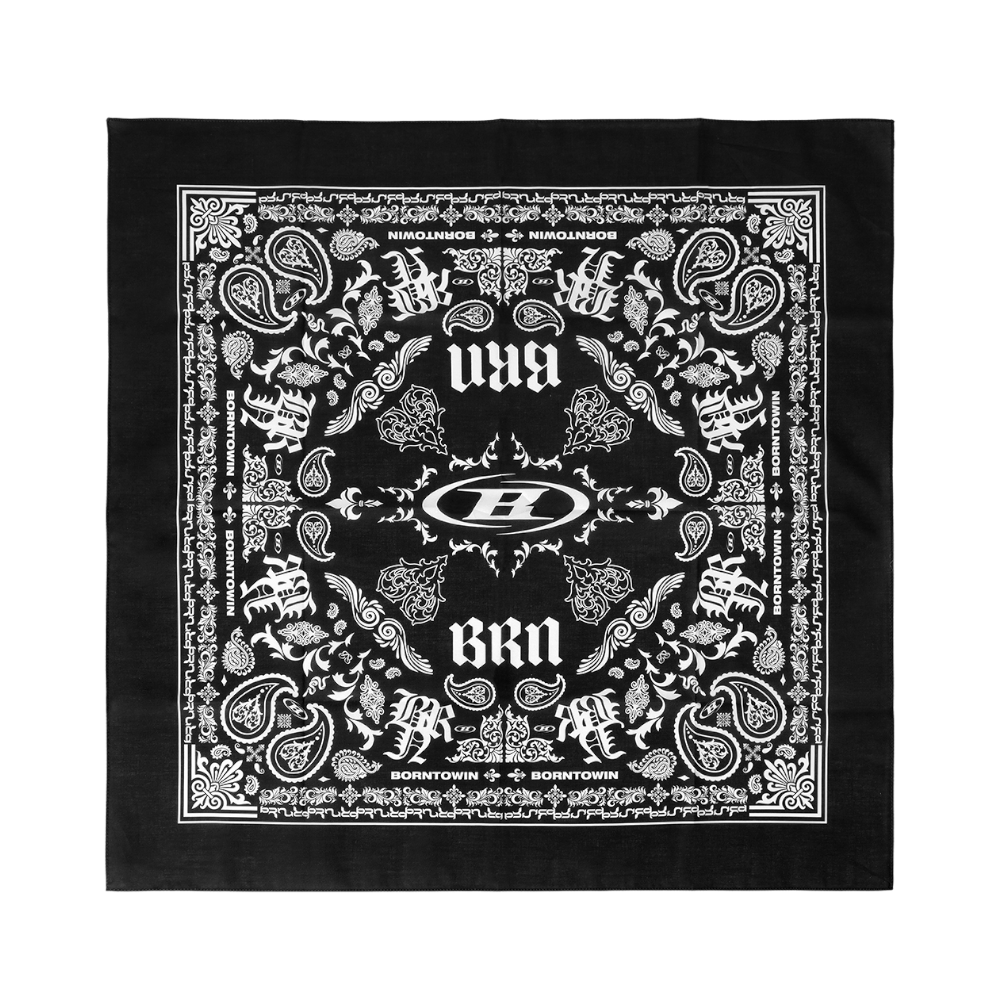 BG5UAC441BK BORN TO WIN Paisly Bandana Black