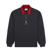 Aime Leon Dore x Porsche Jacquard Collar Quarter Zip Pullover Charcoal