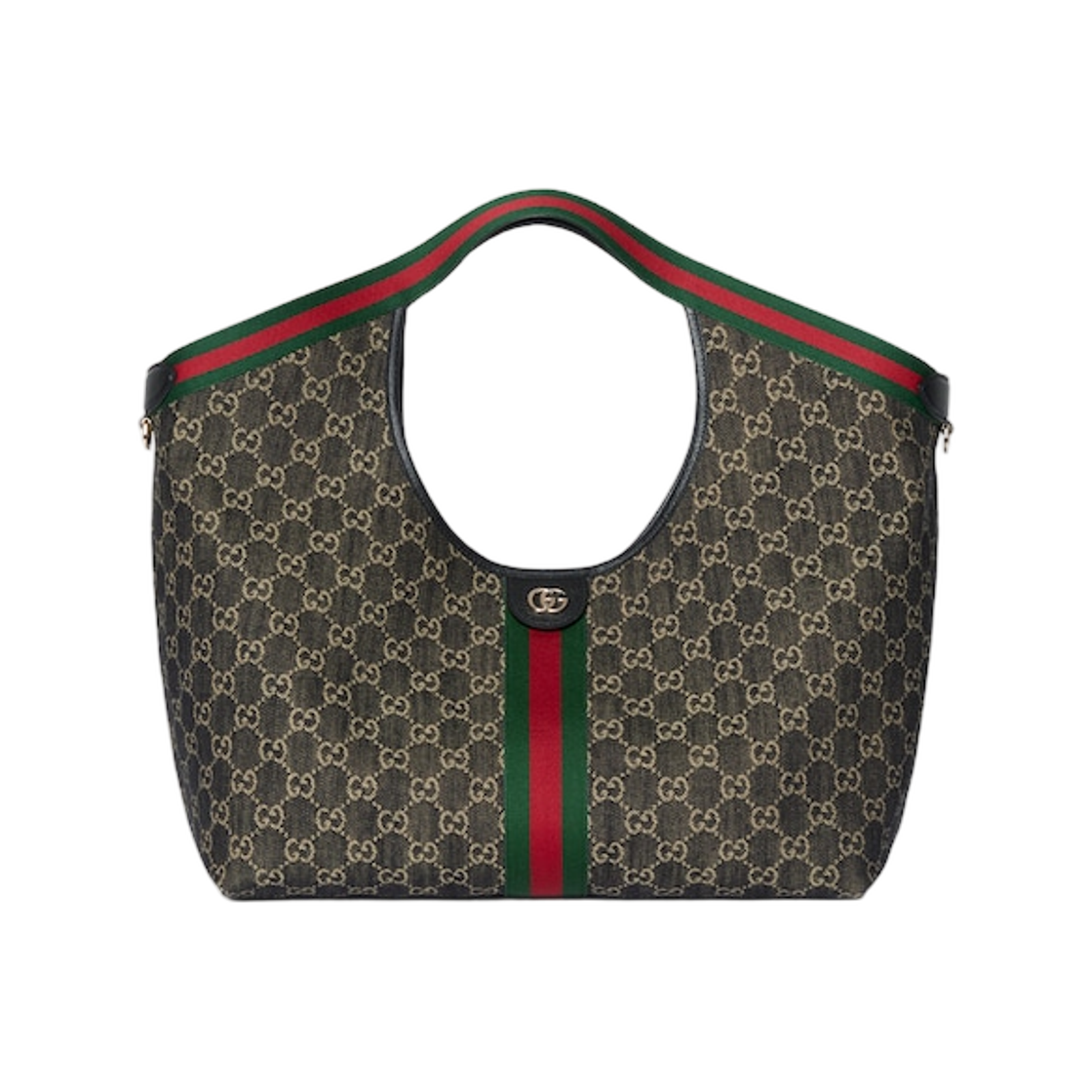 구찌 질리오 라지 토트백 블랙 화이트(Gucci Giglio Large Tote Bag Black White) - 1
