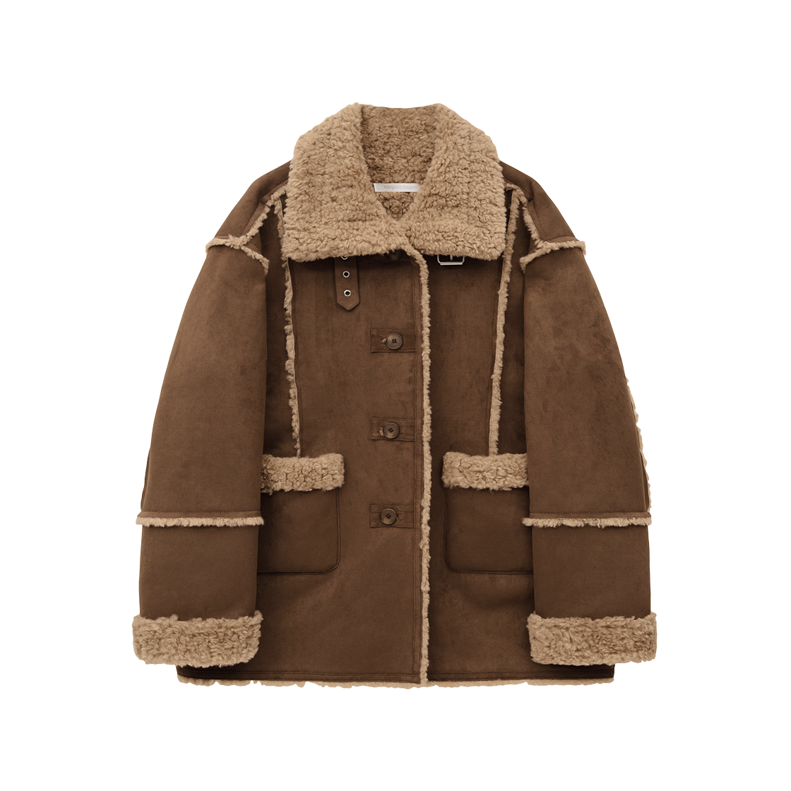 마가린핑거스 버클 스웨이드 무스탕 브라운(Margarin Fingers Buckle Suede Mustang Brown)