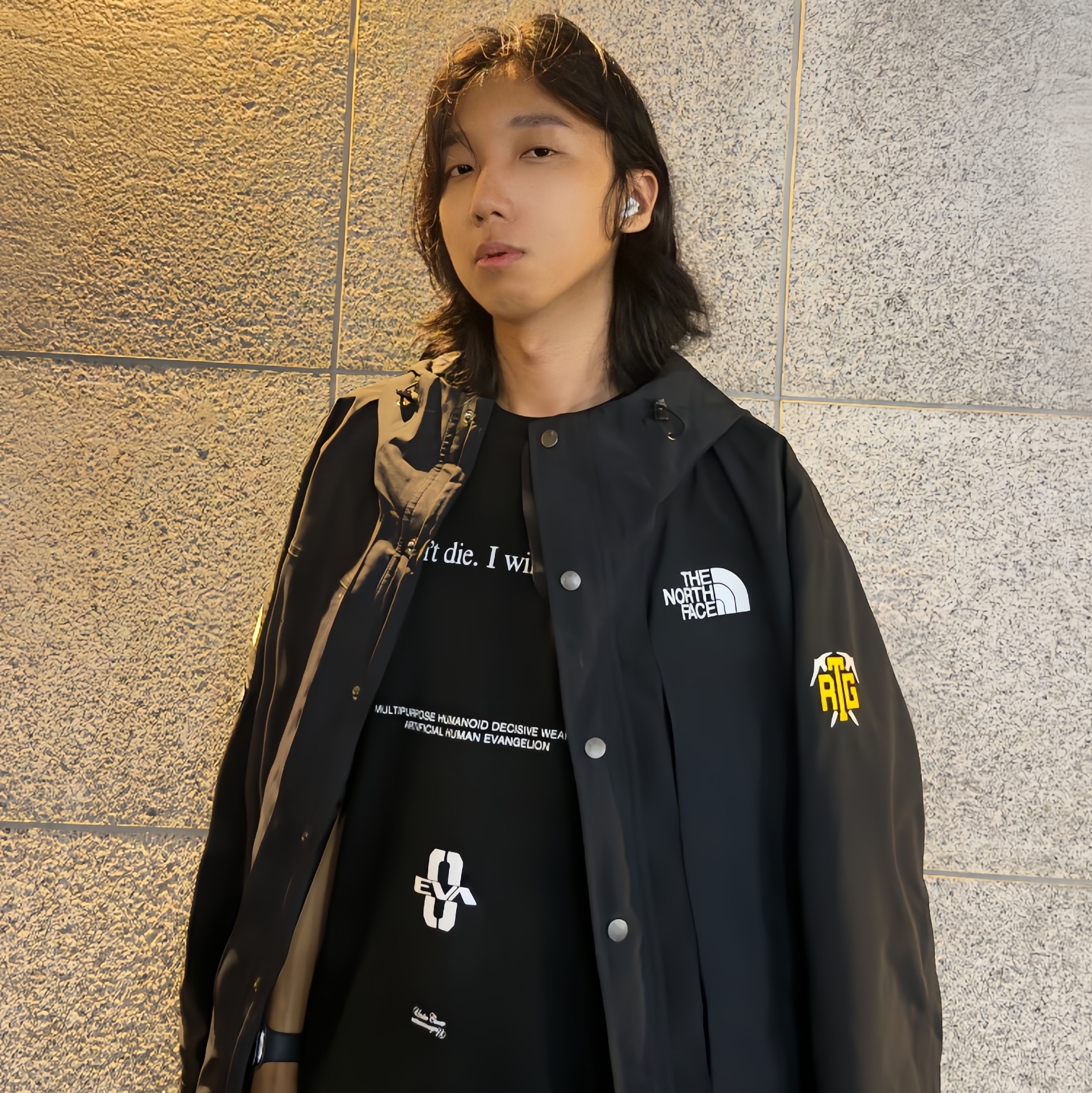 Supreme x The North Face RTG Jacket + Vest Black - 20SS 착용 스타일 - 1