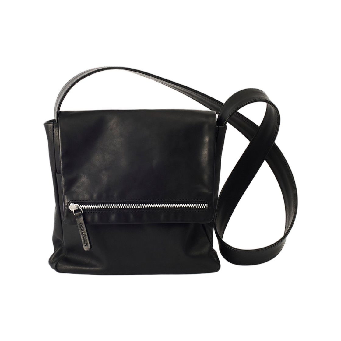 A4258LB Our Legacy Whiz Bag Black Tensile Cattle Hide