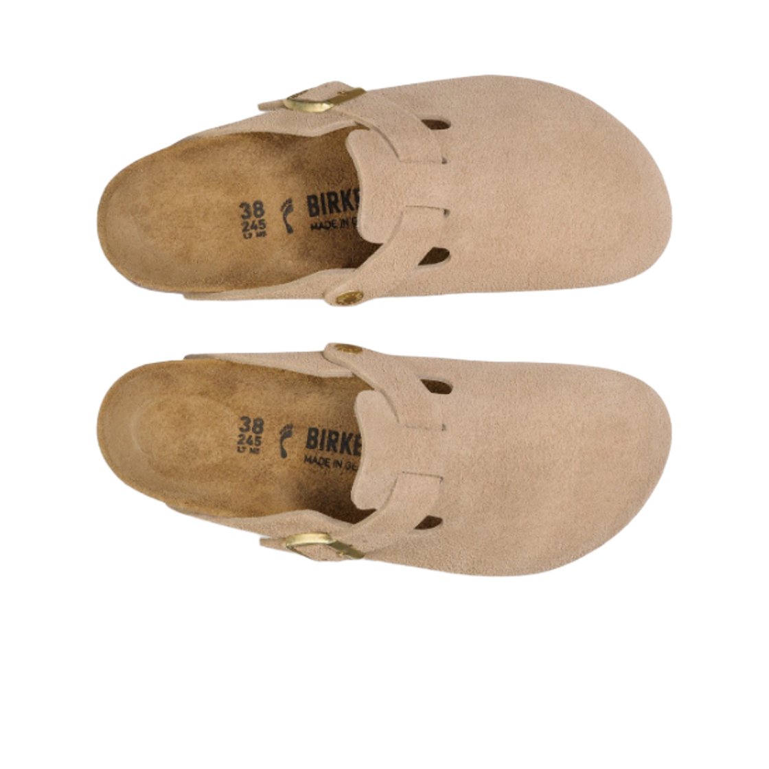 버켄스탁 보스턴 스웨이드 레더 샌드캐슬 - 내로우(Birkenstock Boston Suede Leather Sandcastle - Narrow) - 2