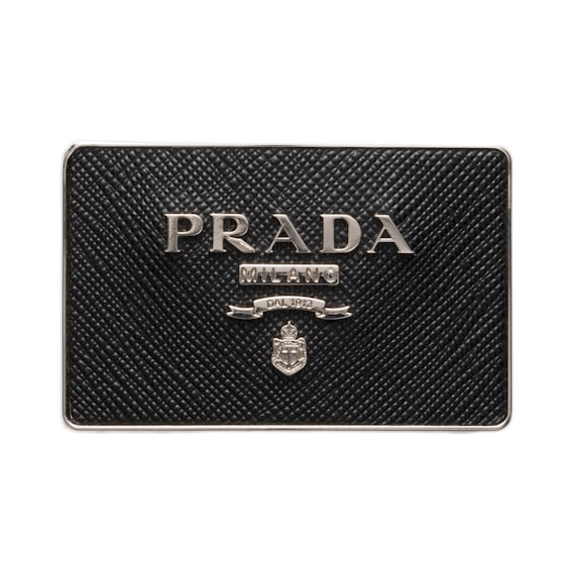 2CF029-UQI-F0002 Prada Metal Belt Buckle Black