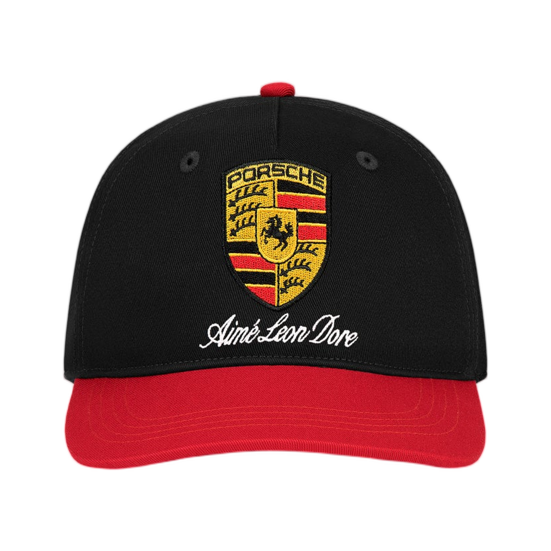- Aime Leon Dore x Porsche Colorblock Logo Hat Jet Black Multi