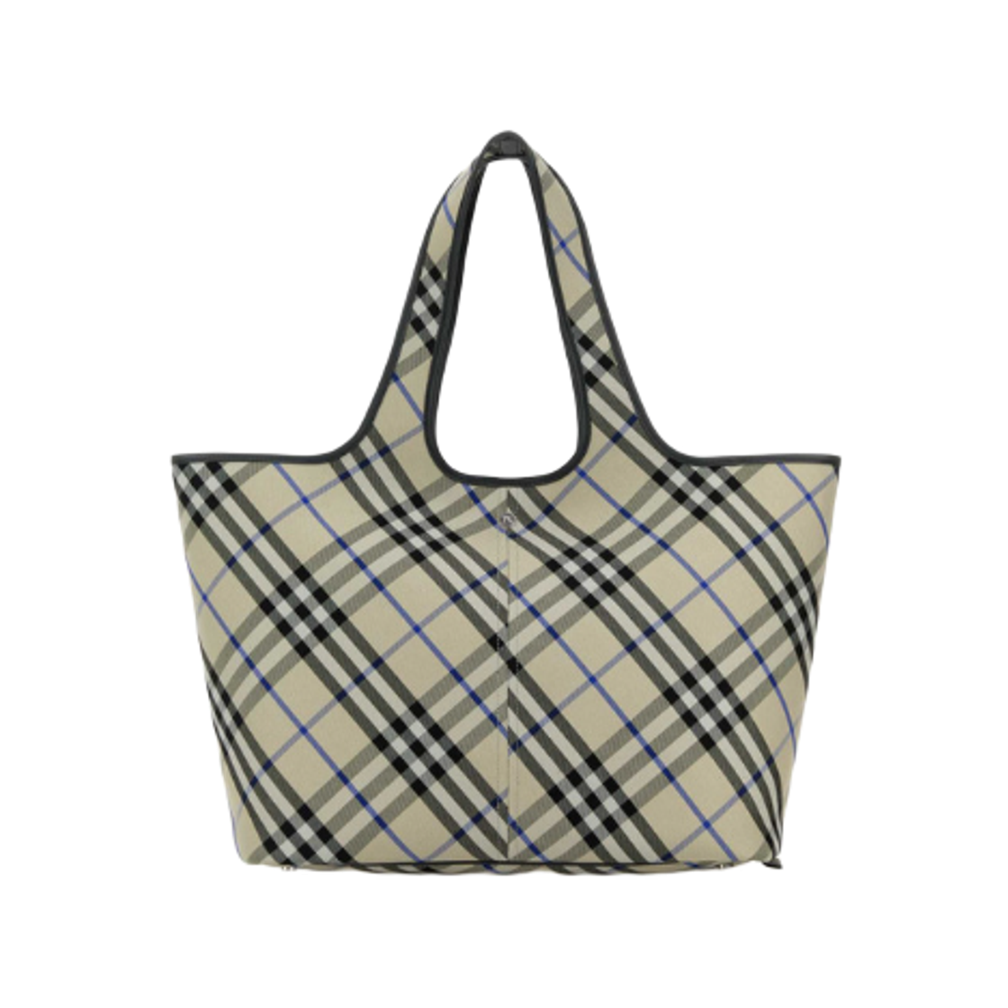8105768 Burberry Medium Check Tote Bag Lichen