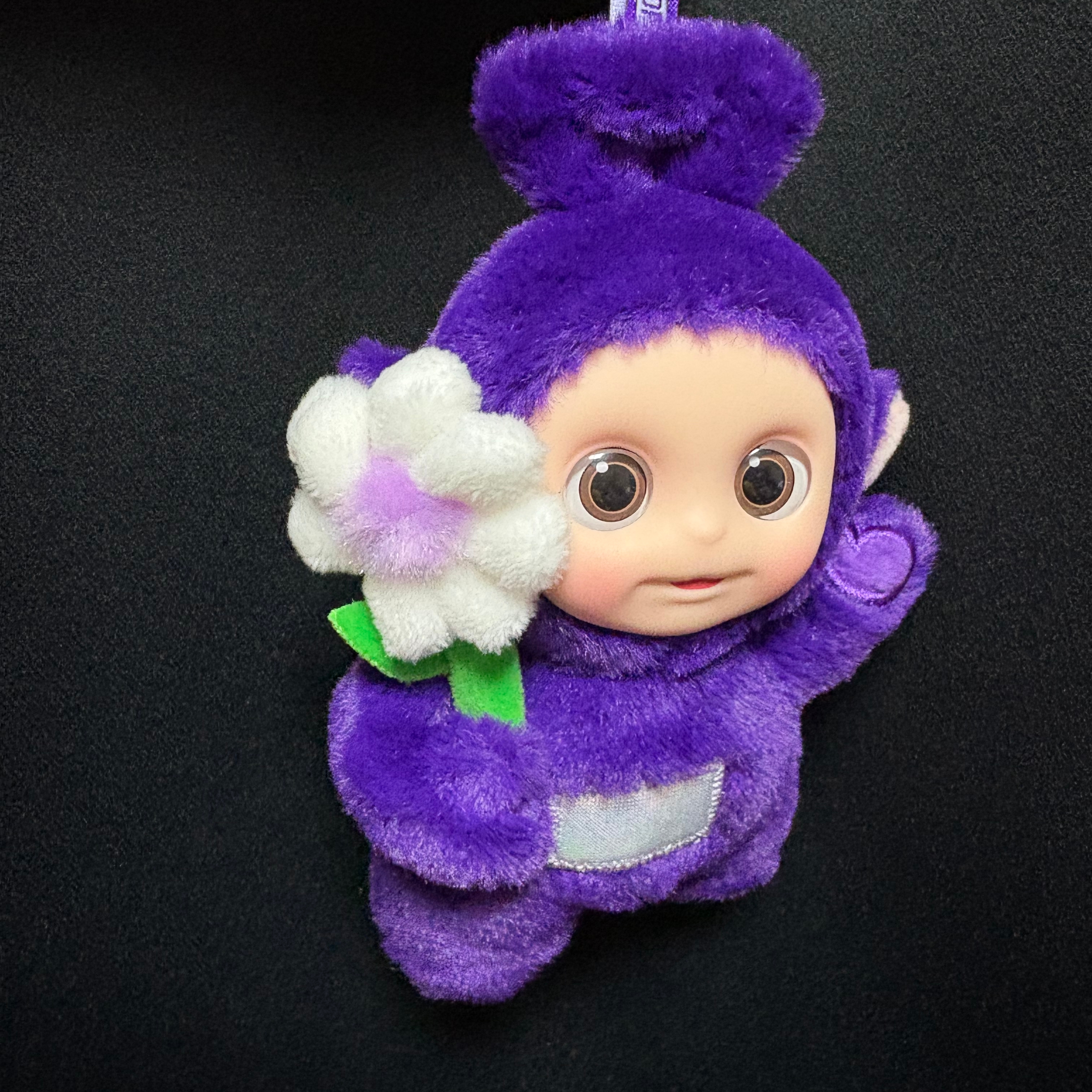 Pop Mart Teletubbies Say Hello Series Figures Sealed Case Tinky Winky's Chill Flower (Opened Case) 착용 스타일