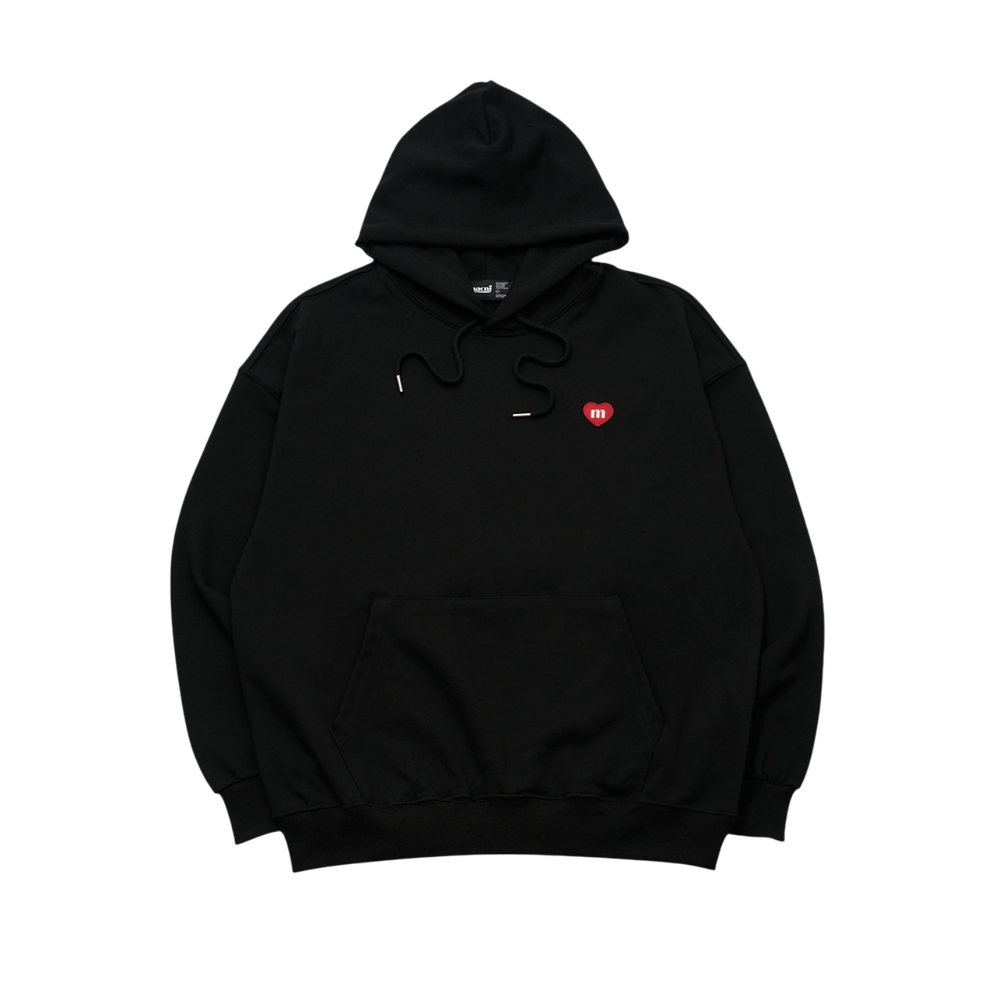마크니 하트 심볼 후드 블랙(MACNI Heart Symbol Hoodie Black)