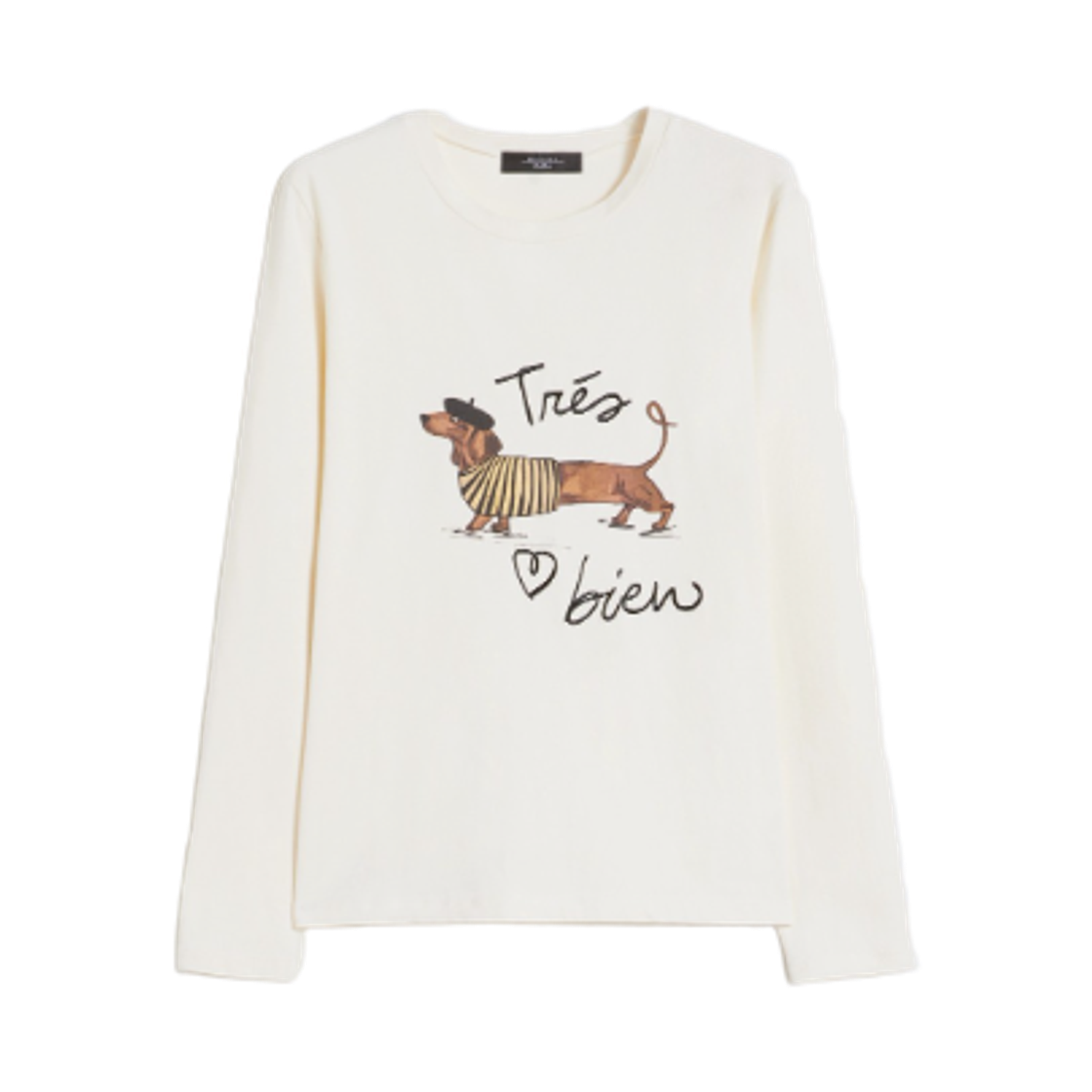 RENOIR-008 (W) Weekend Max Mara Renoir Fitted Stretch Jersey T-Shirt Ecru