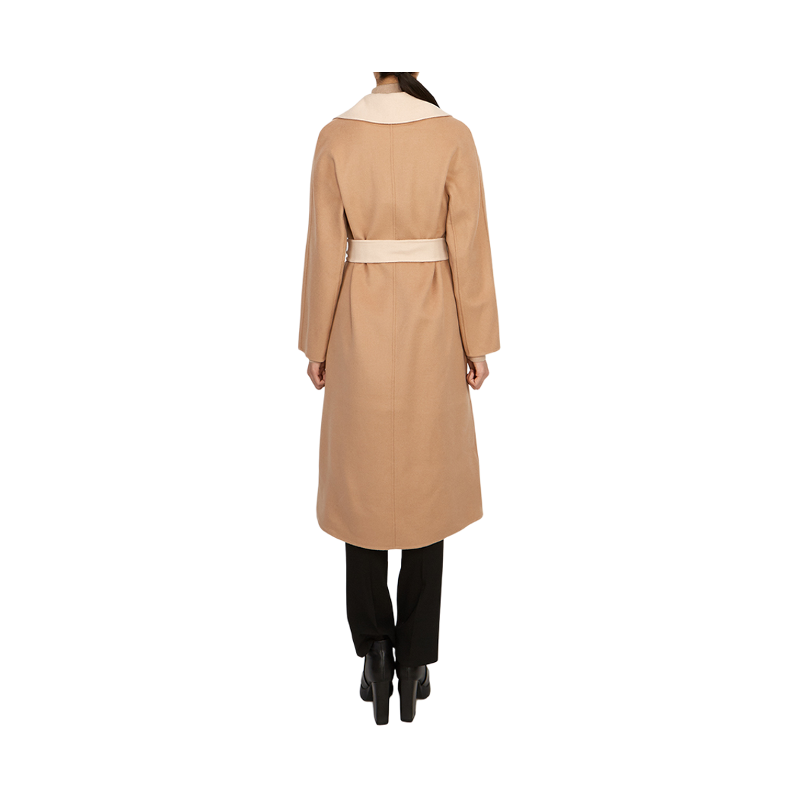 [17% 쿠폰] (W) 막스마라 스튜디오 클레 울 앤 캐시미어 방수 코트 베이지([17% 쿠폰] (W) Max Mara Studio Cles Wool and Cashmere Robe Coat Beige) - 6