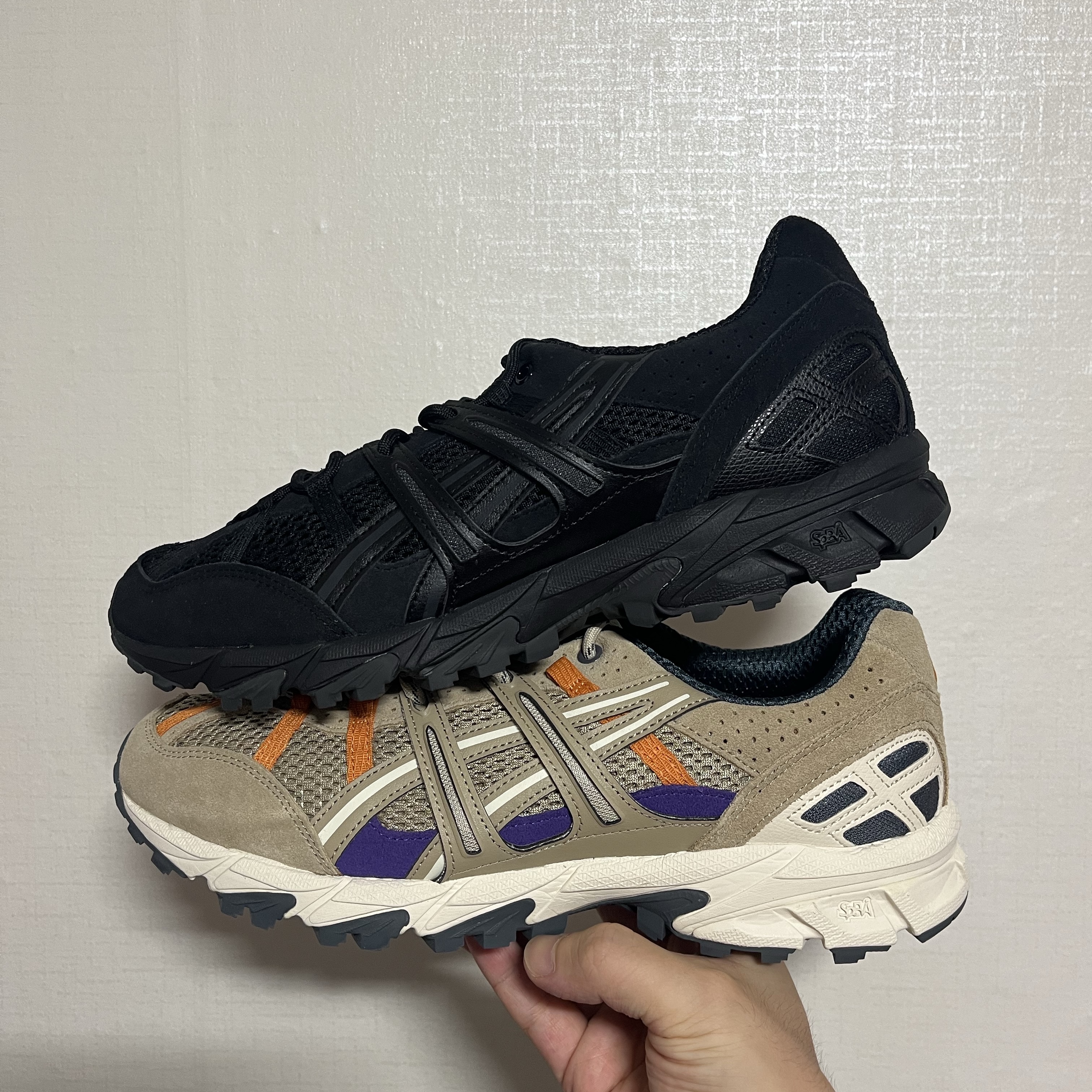 Asics Gel-Sonoma 15-50 Black, Asics Gel-Sonoma 15-50 Wood Crepe 착용 스타일 - 1