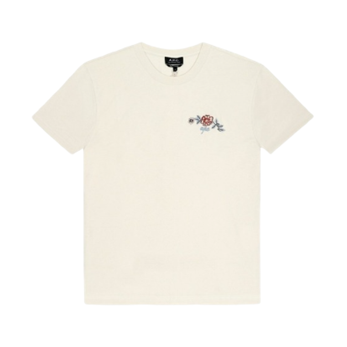 COGCK-H26511-AAD A.P.C. Oscar Floral T-Shirt Ecru