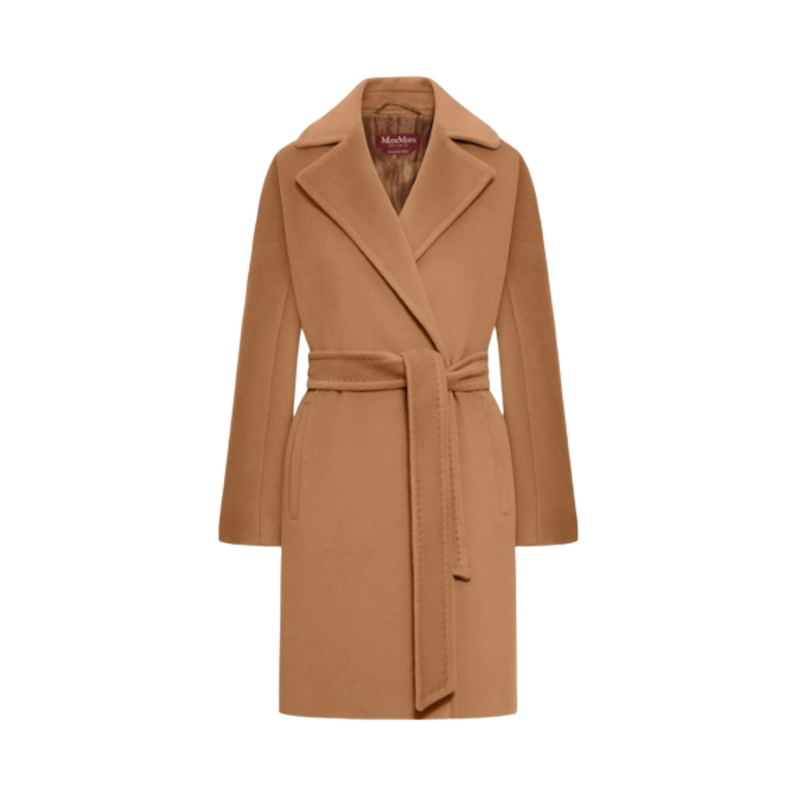 (W) 막스마라 스튜디오 사이어 버진 울 코트 카멜((W) Max Mara Studio Scire Virgin Wool Coat Camel) - 1