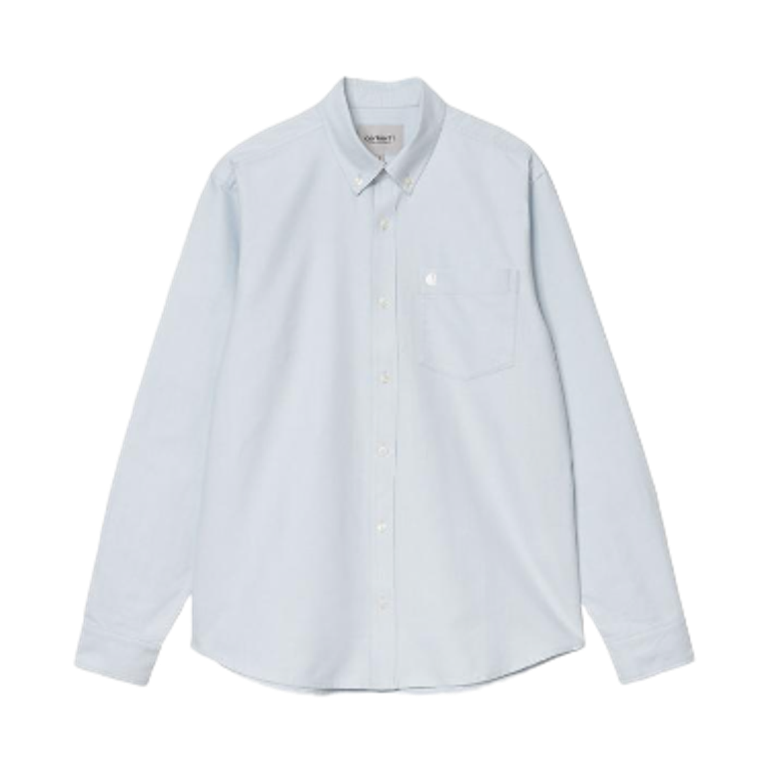 I030799-31L-XX Carhartt WIP C Logo Shirt Blue Fog White