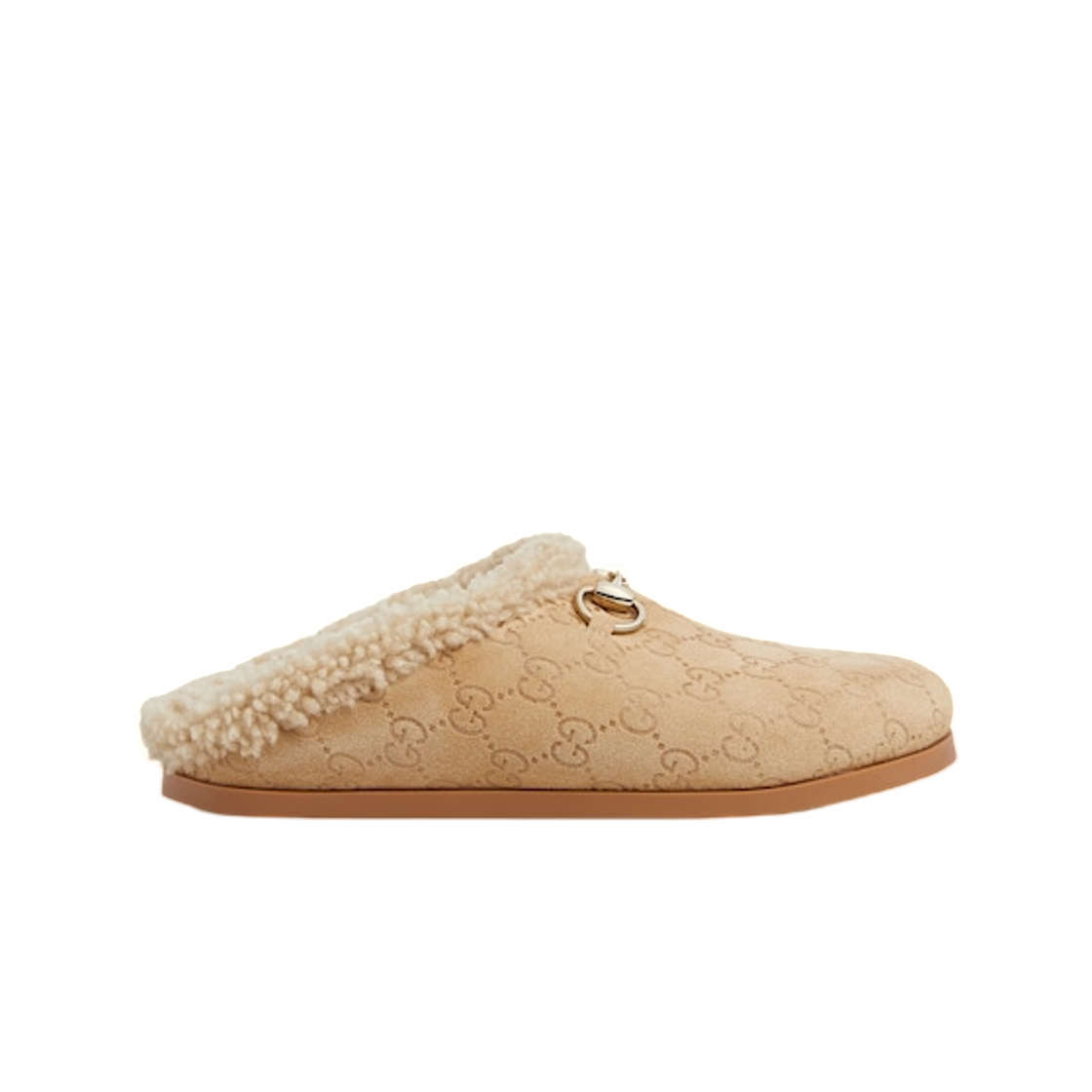 (W) 구찌 뮬 홀스빗 베이지((W) Gucci Mule with Horsebit Beige) - 1