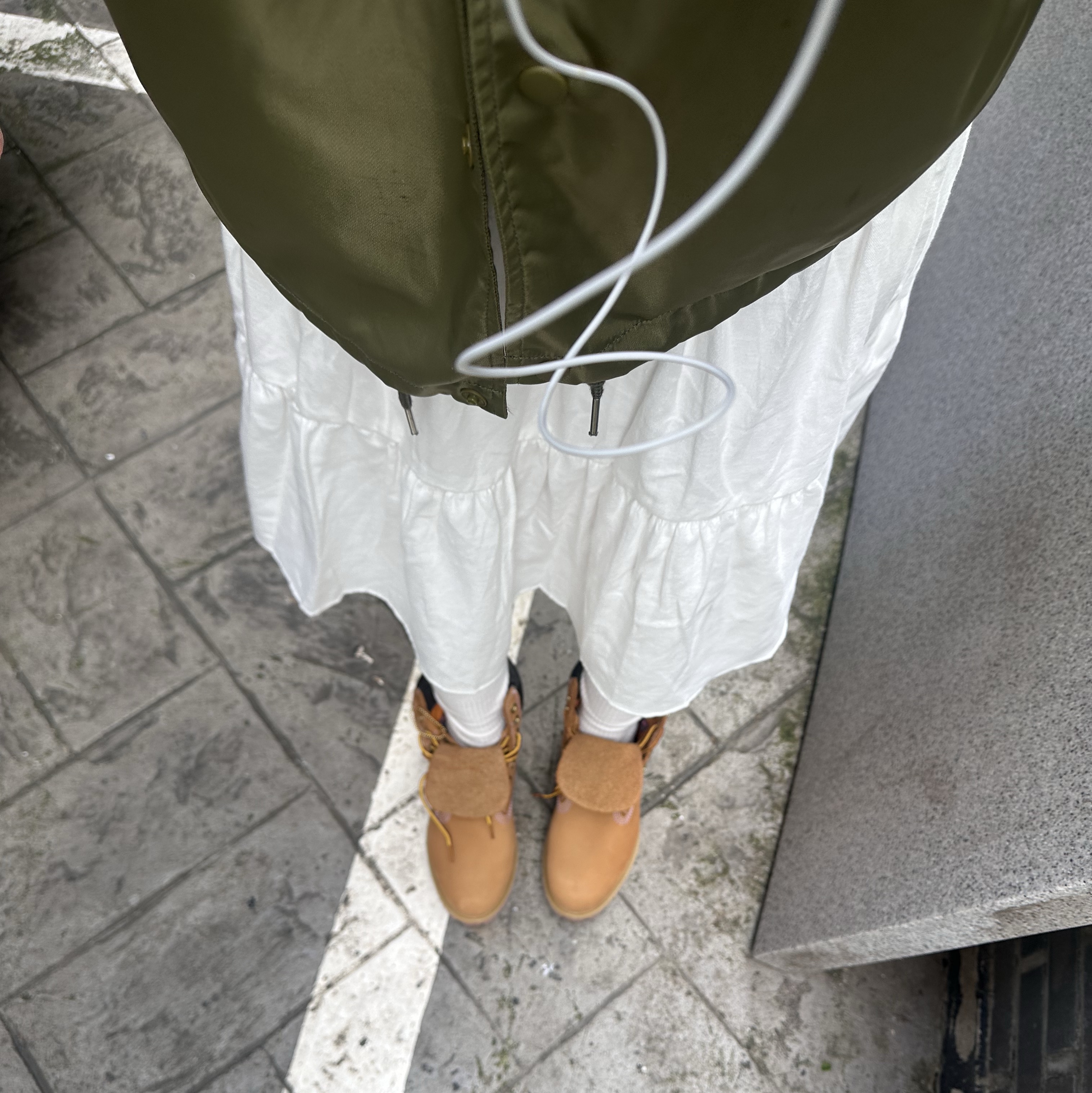 Timberland Premium 6 inch Waterproof Boot Wheat Nubuck - Wide 착용 스타일 - 4