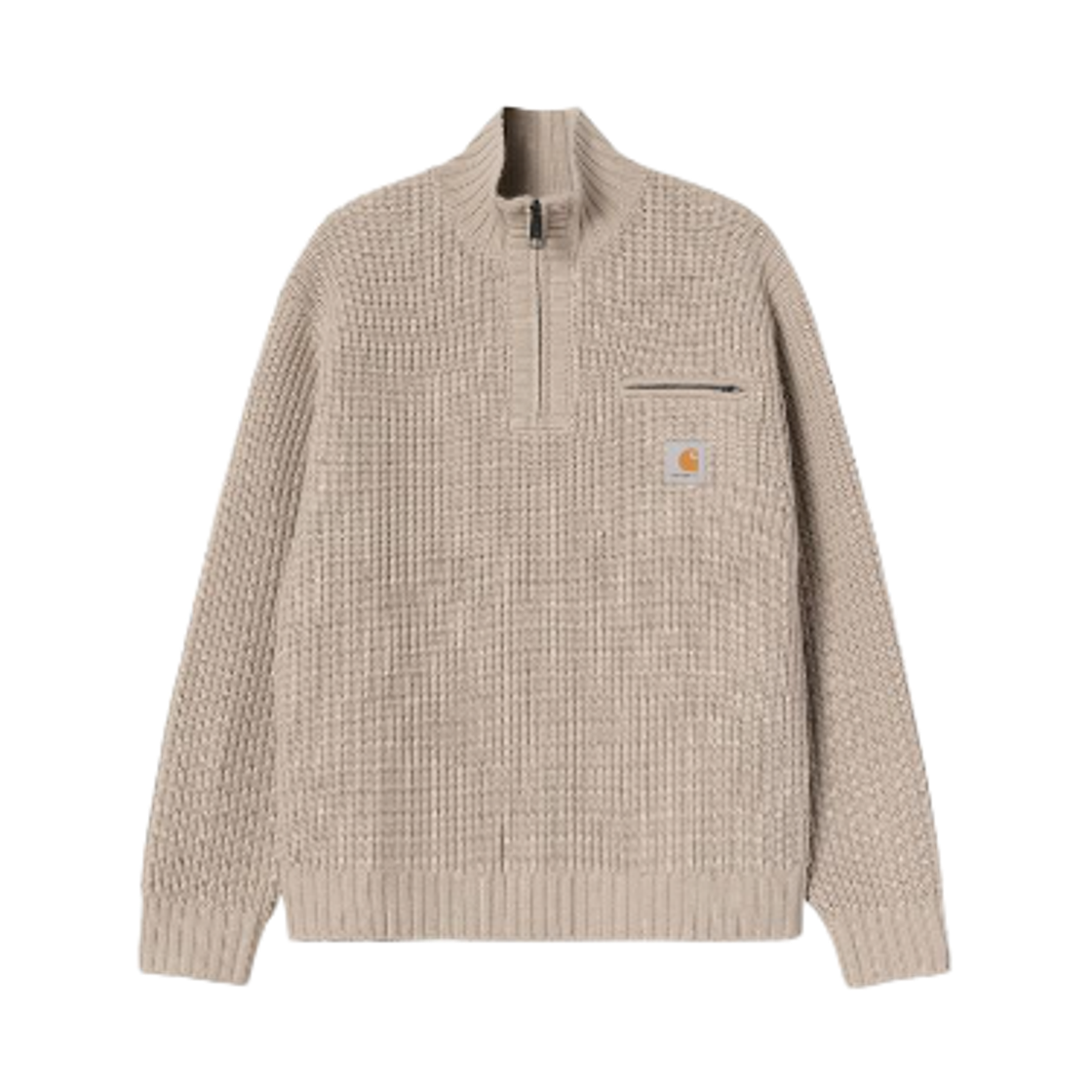 칼하트 WIP 디트로이트 하프 집 스웨터 플레르 드 셀(Carhartt WIP Detroit Half Zip Sweater Fleur De Sel) - 1