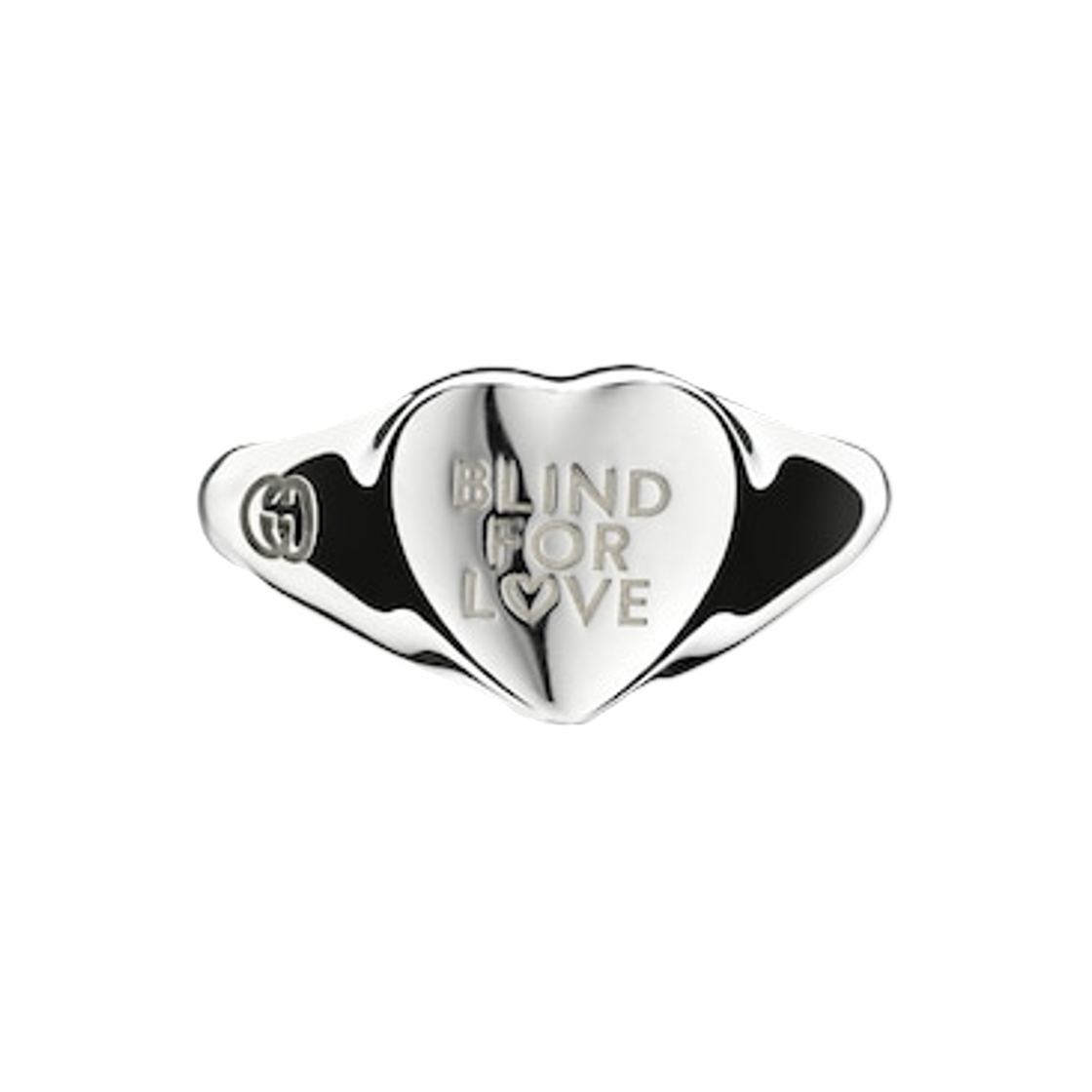(W) 구찌 블라인드 포 러브 링 실버((W) Gucci Blind For Love Ring Silver) - 1