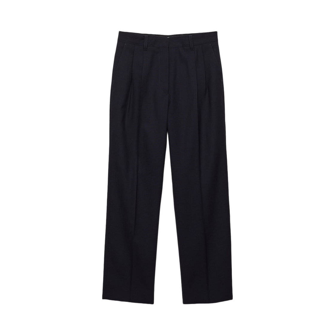 P277JG-1W2G-F0124 (W) Prada Rush Stitch Pants Navy
