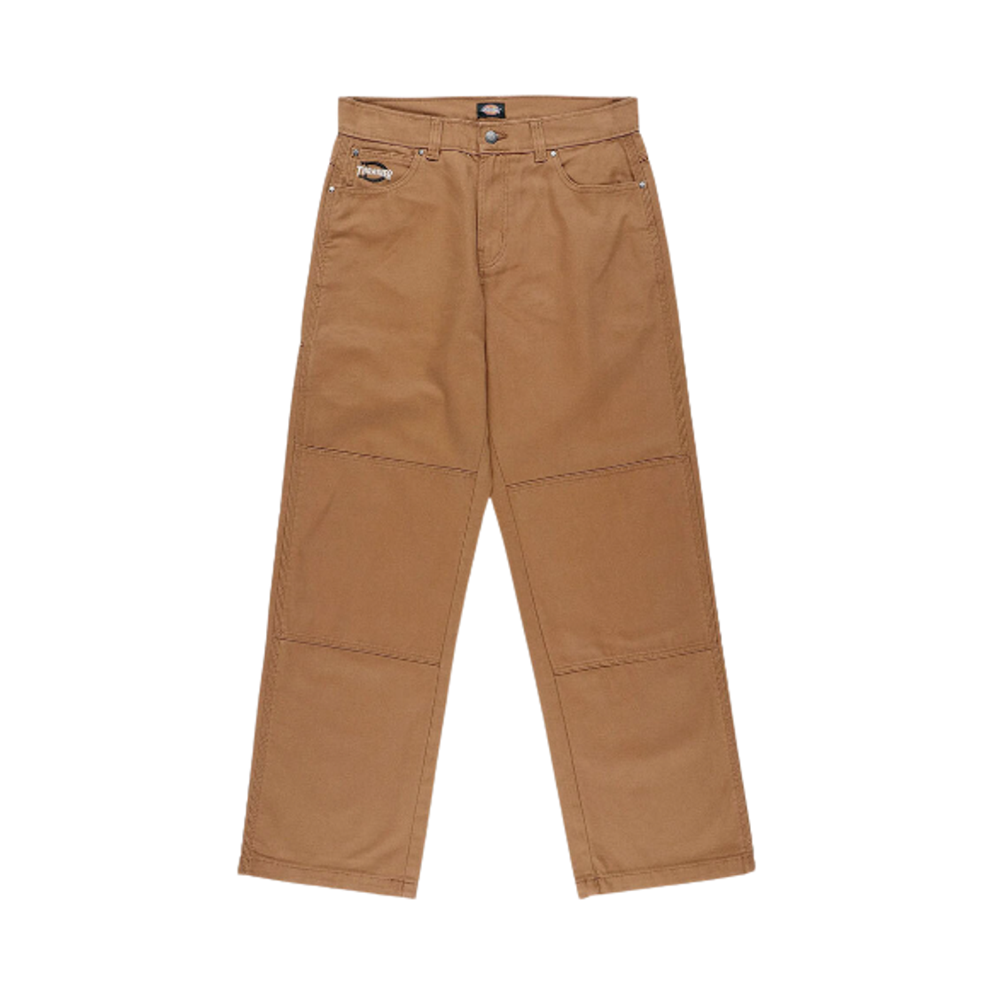 디키즈 x 트레셔 더블 니 팬츠 브라운 덕스(Dickies x Thrasher Double Knee Pants Brown Duck)