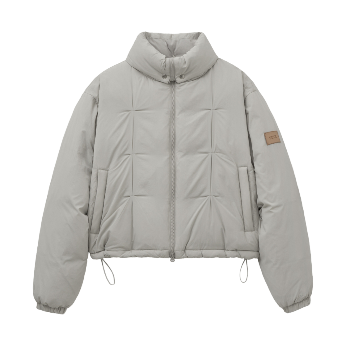 세터 우먼 오르타 나일론 2-Way 칼라 덕 다운 패딩 그레이