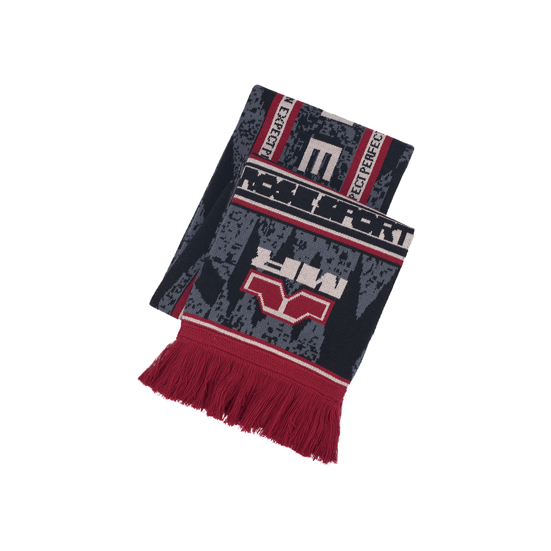 마틴 로즈 리버시블 스카프 그레이 레드 - 25FW(Martine Rose Reversible Scarf Grey Red - 25FW)