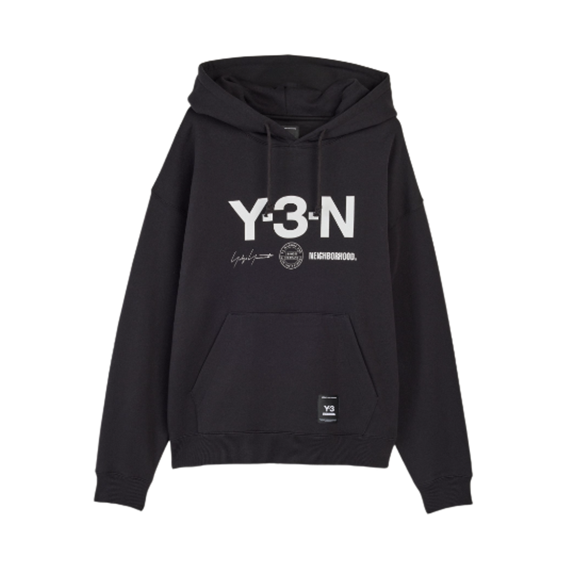 JW7004 Y-3 x Neighborhood Graphic Hoodie Black